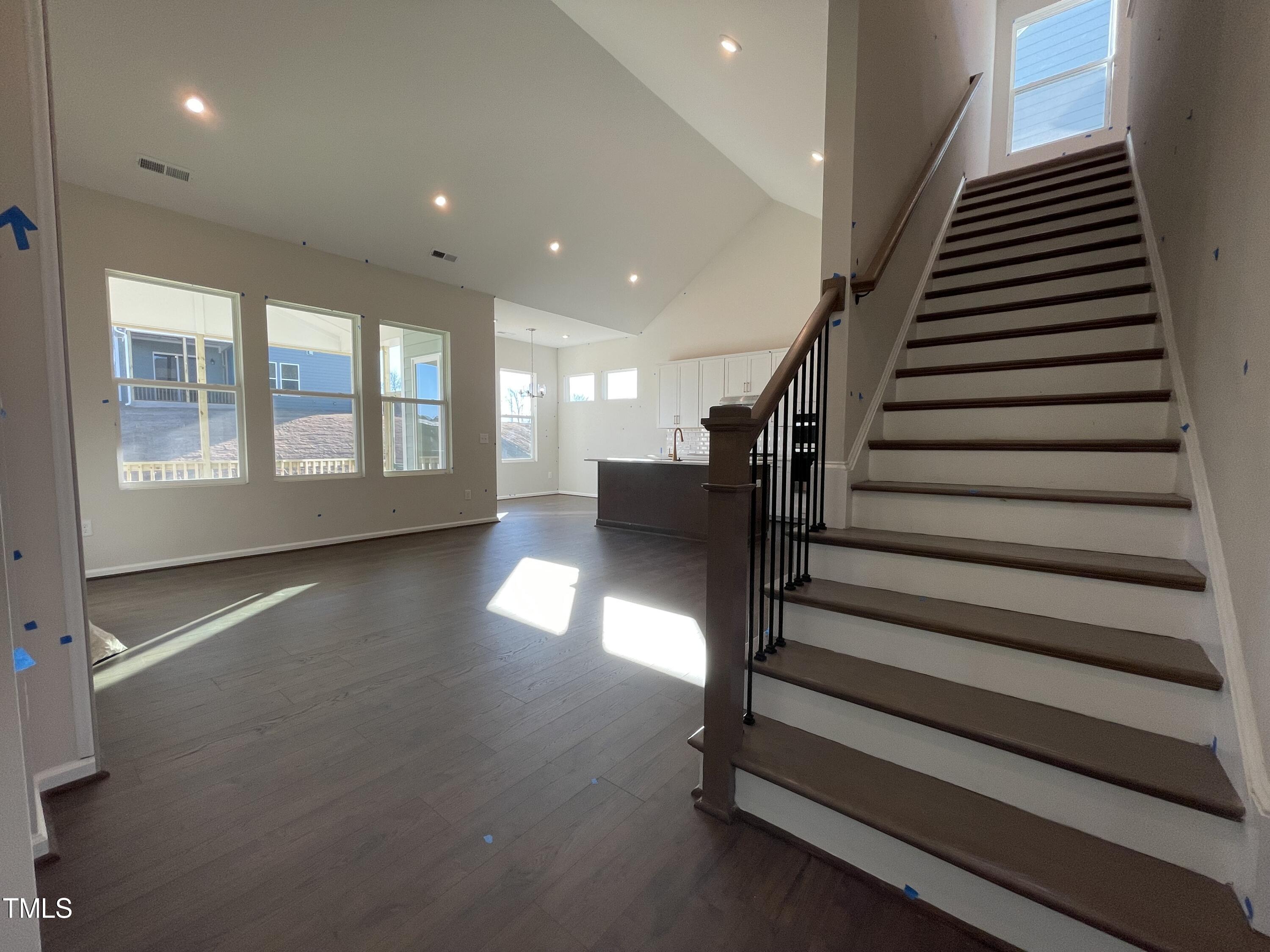 548 Marthas View Way Wake Forest, NC 27587 - Photo 8 of 44 a view of entryway with stairs and wooden floor
