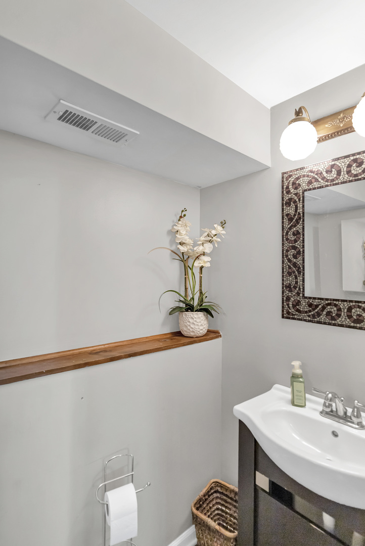 2315 Stepstone Lane Hanover Park, IL 60133 - Photo 25 of 30 a bathroom with a sink a mirror and vanity