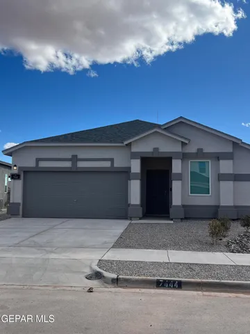 a front view of a house