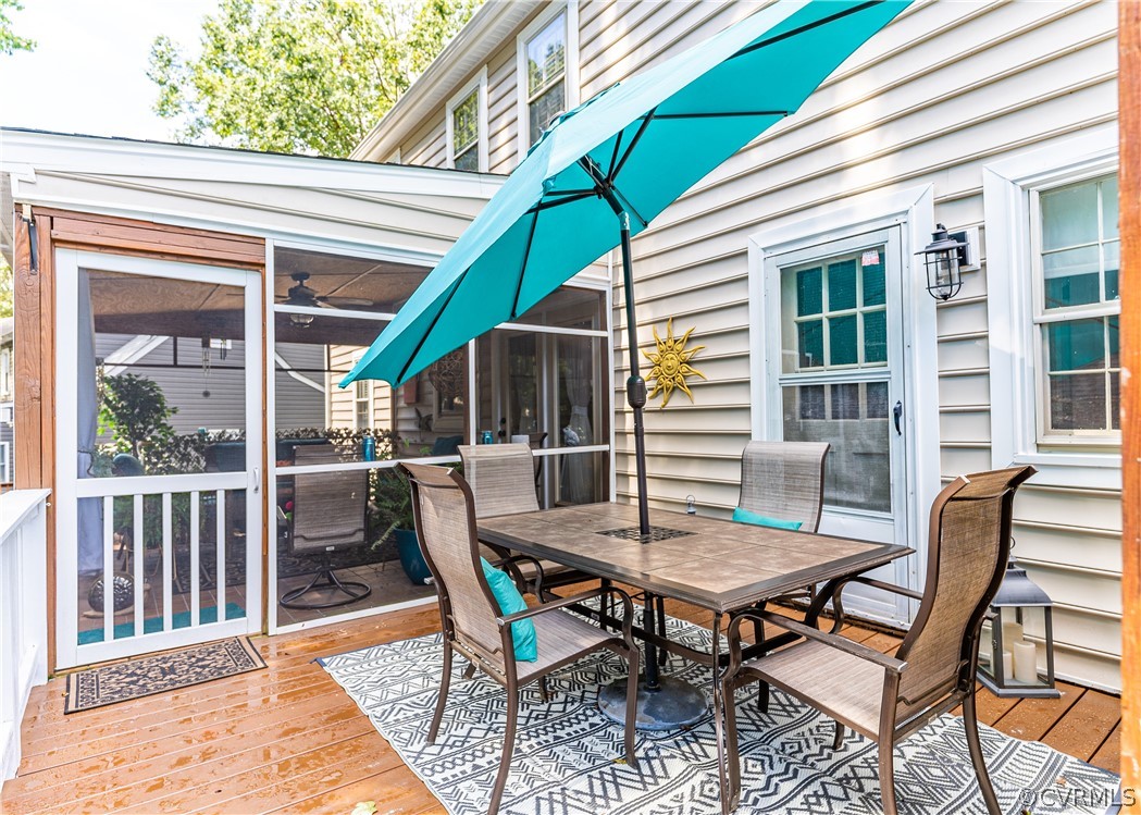 501 Watch Hill Road Midlothian, VA 23114 - Photo 29 of 40 a view of a patio with a table and chairs