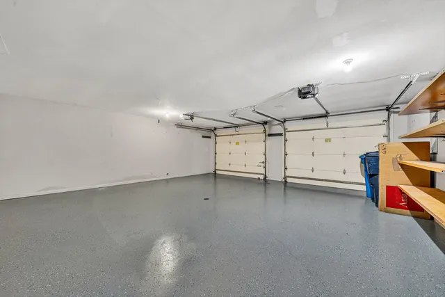 a view of a garage room