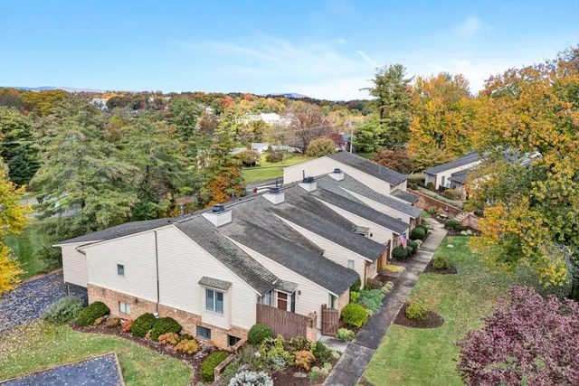 a aerial view of a house