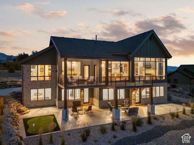 3929 Ridge Road Eden, UT 84310 - Photo 88 of 98 Multi-level exterior with stone and vertical siding accents