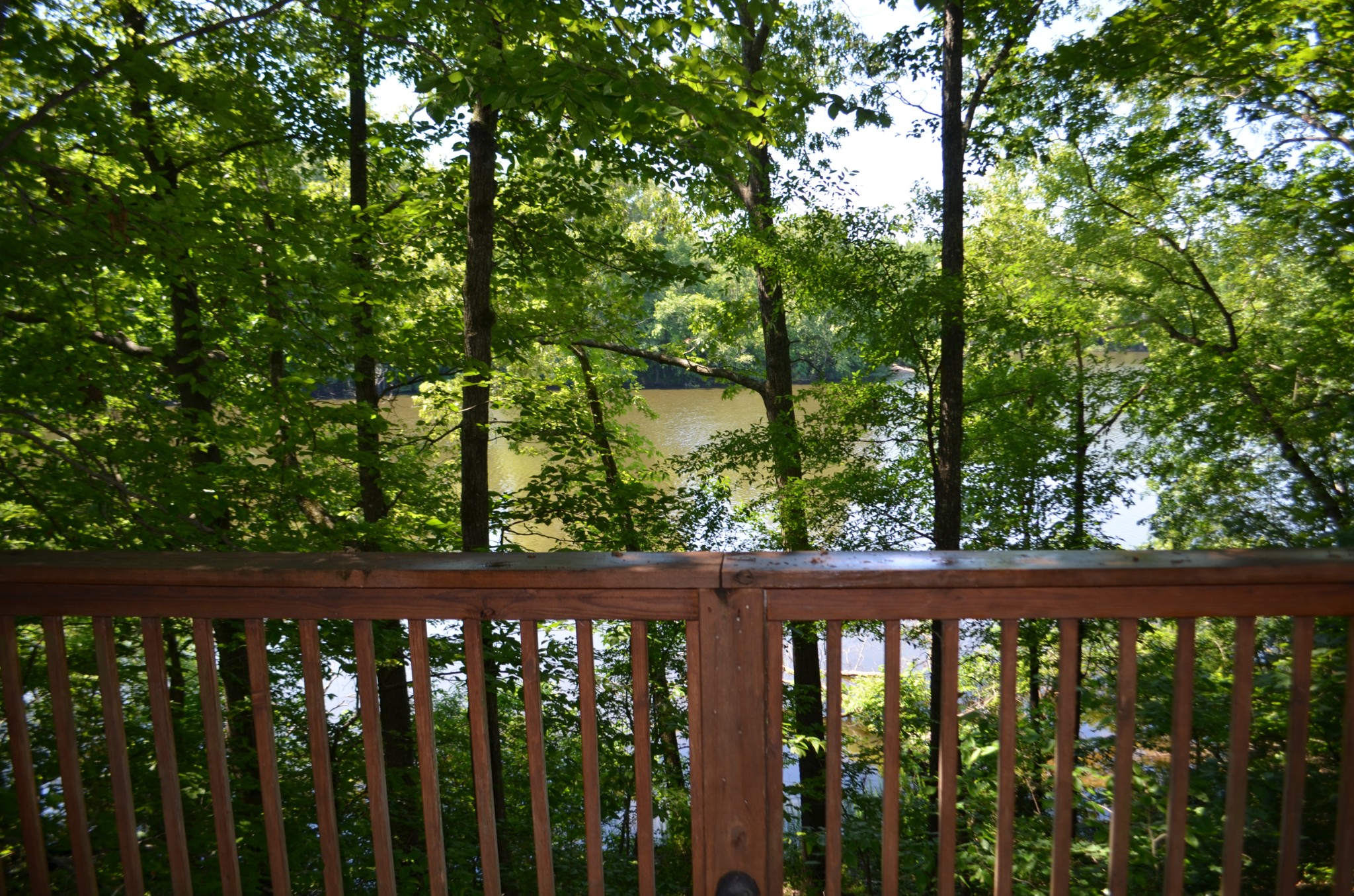 a view of a wooden fence
