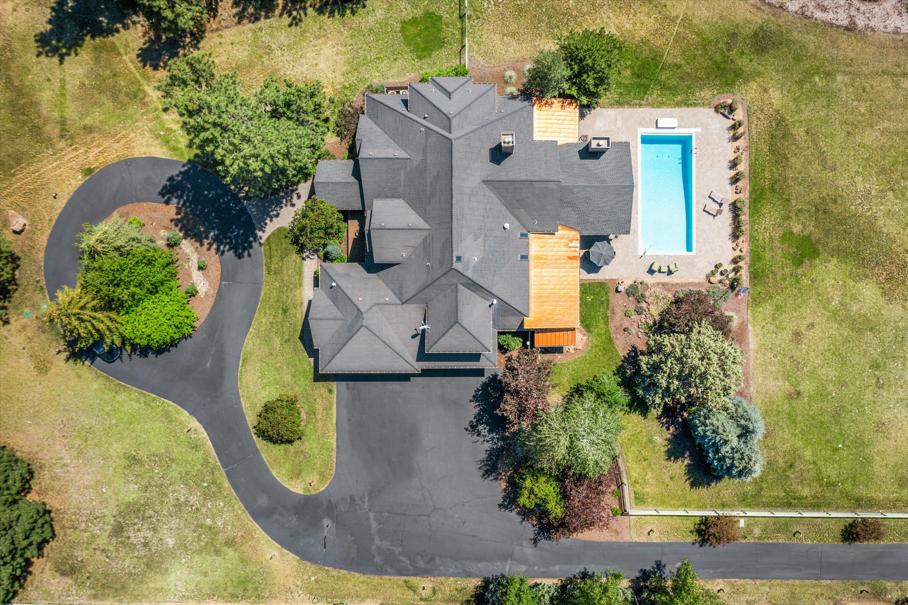 60540 Woodside Road Bend, OR 97702 - Photo 5 of 38 an aerial view of a house