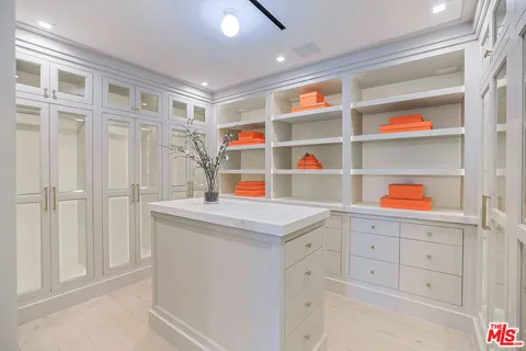 a room with storage and utility