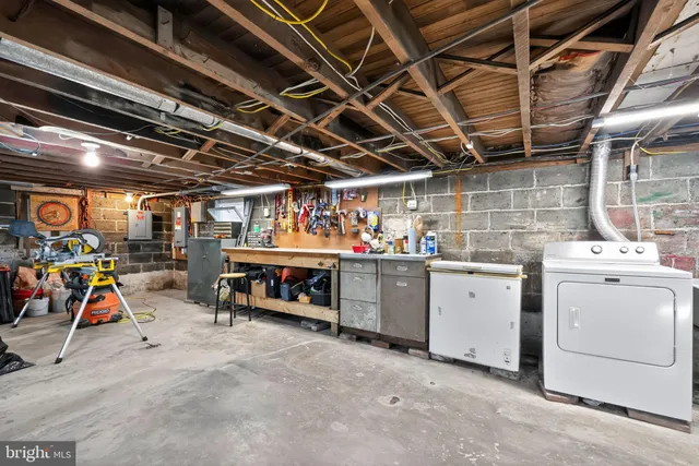 a view of storage and utility room