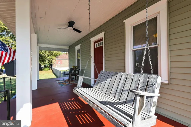 a view of outdoor seating space