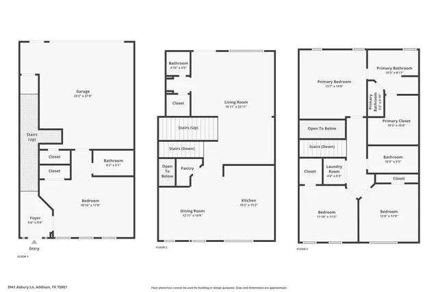 $490,400 | 3941 Asbury Lane, Addison, TX 75001