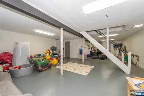 a view of a hallway with toys