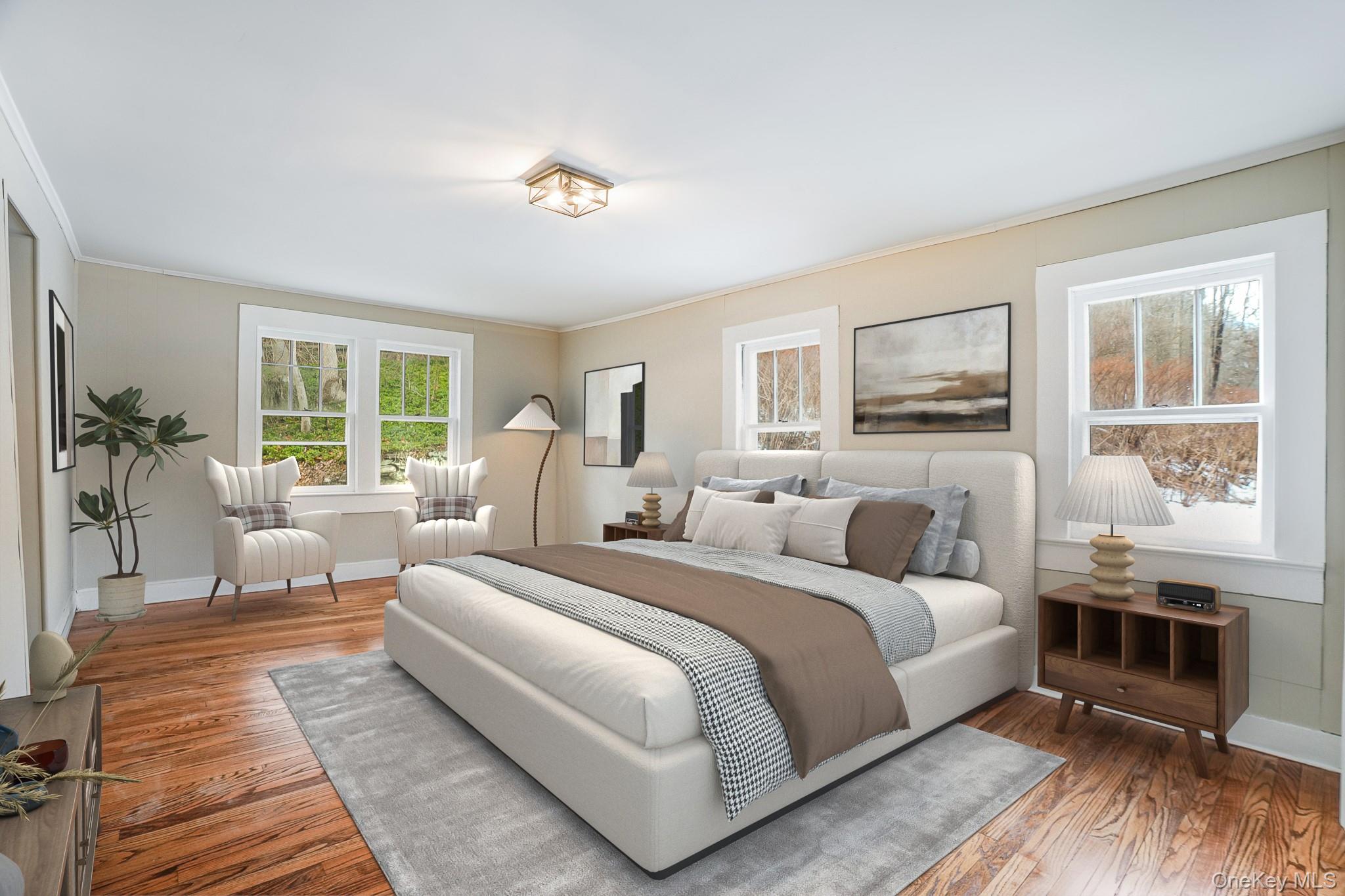 14 Old Rte 55 Pawling, NY 12564 - Photo 15 of 27 Bedroom featuring wood finished floors and crown molding