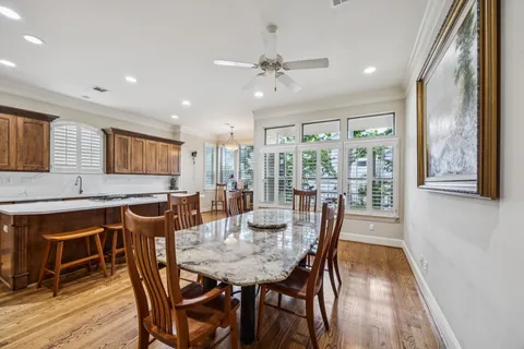 a view of hallway with windows