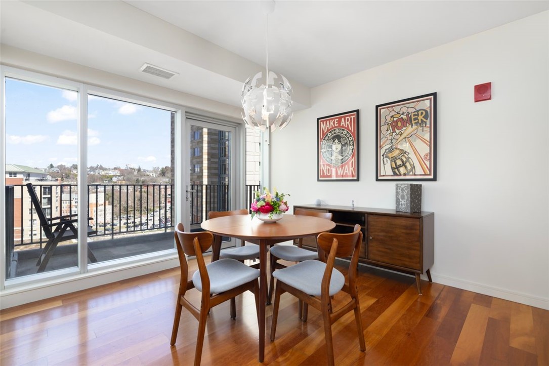 200 Exchange Street, Unit 812 Providence, RI 02903 - Photo 17 of 47 Dining Area with Sliders to Balcony