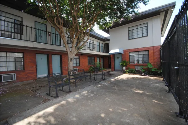 a row of the house with outdoor space