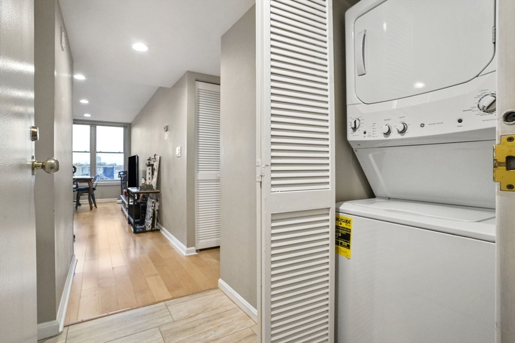 20 Webster Street, Unit 605 Brookline, MA 02446 - Photo 18 of 40 a view of a kitchen and utility room