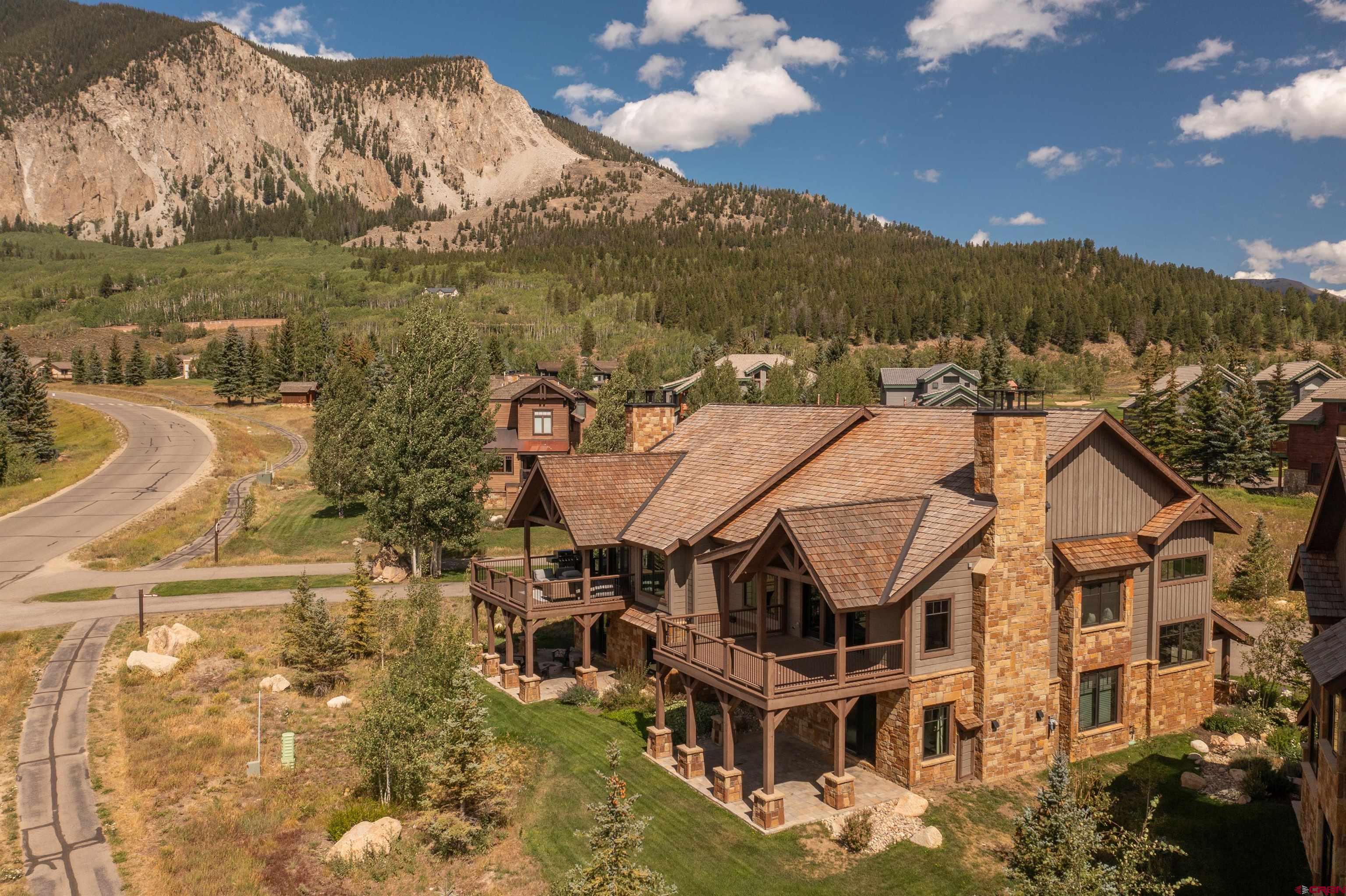 14 Ace Court Crested Butte, CO 81224 - Photo 24 of 24 a aerial view of a house with a yard