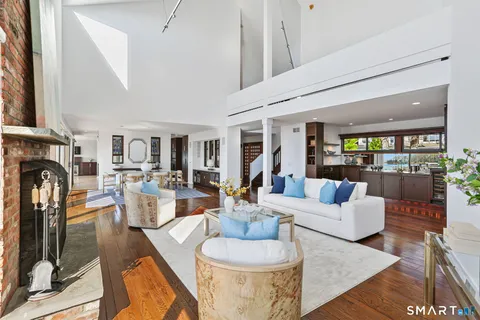 a kitchen with lots of counter top space