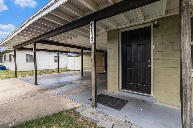 a view of an entrance to house