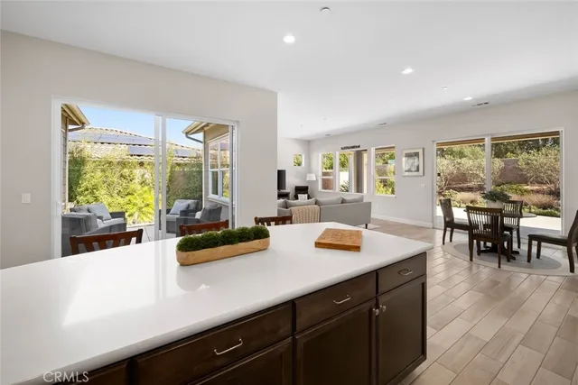 a balcony with furniture and outdoor view