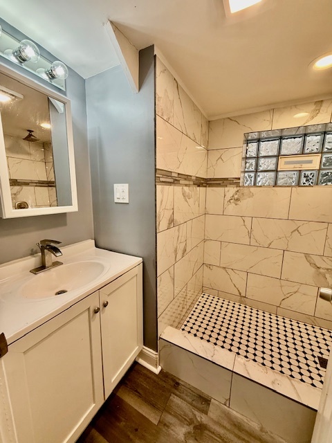 7823 South Morgan Street, Unit 1 Chicago, IL 60620 - Photo 10 of 13 a bathroom with a sink and a mirror