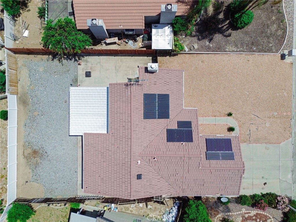 24880 Balestrieri Road Hemet, CA 92544 - Photo 30 of 34 an aerial view of a house with a backyard