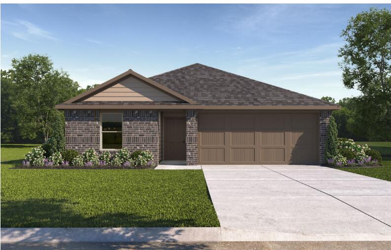 7339 9th Street Lubbock, TX 79416 - Photo 7 of 26 a front view of a house with a garden and yard