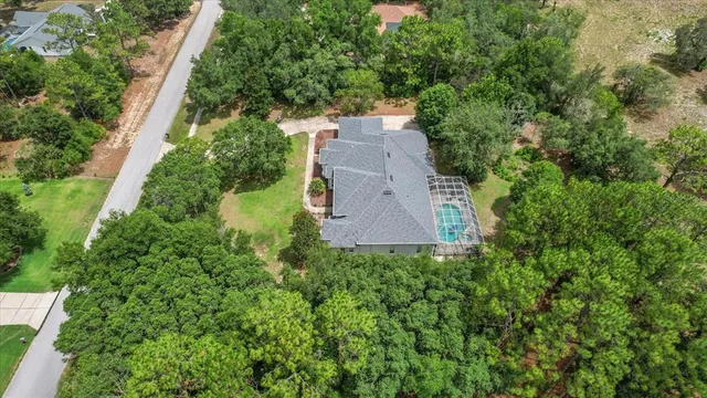 an aerial view of multiple house