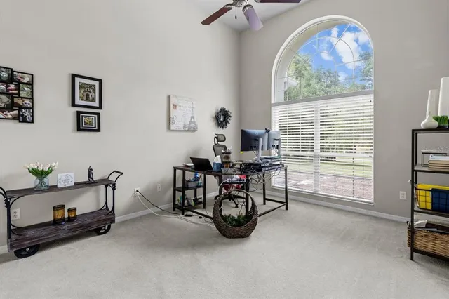 a workspace with a window