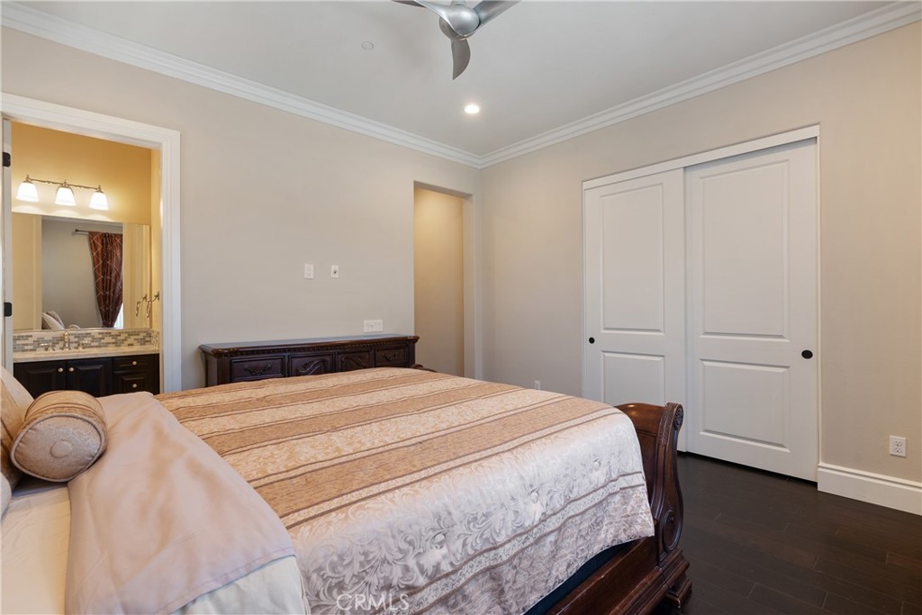 2498 Santa Paula Drive Brea, CA 92821 - Photo 50 of 75 a bedroom with a large bed and a dresser