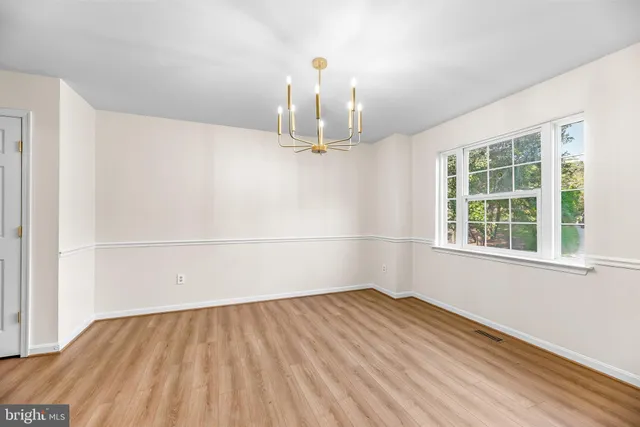 wooden floor in a room