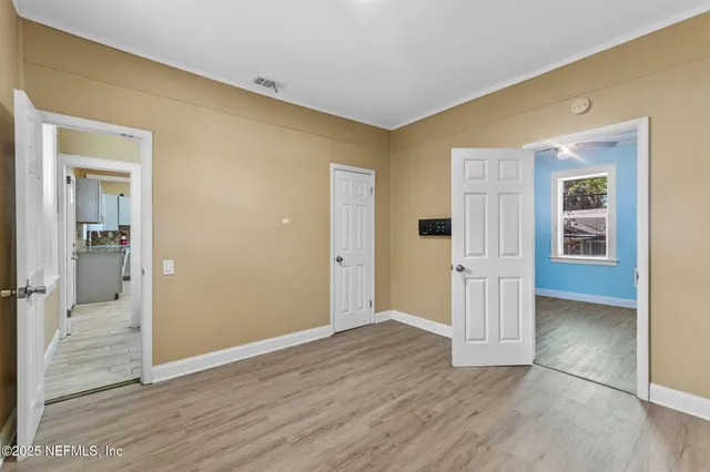 wooden floor in an empty room