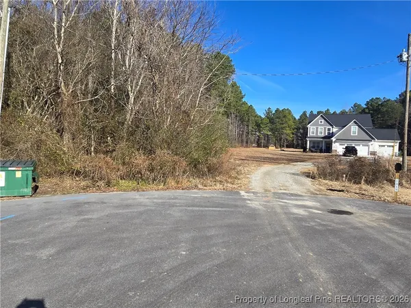a view of road with yard