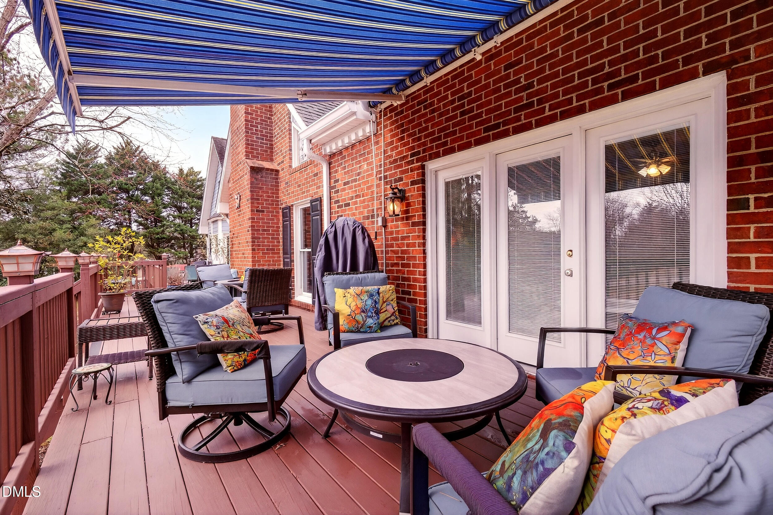 3735 Stoneybrook Drive Durham, NC 27705 - Photo 33 of 41 a backyard of a house with seating space