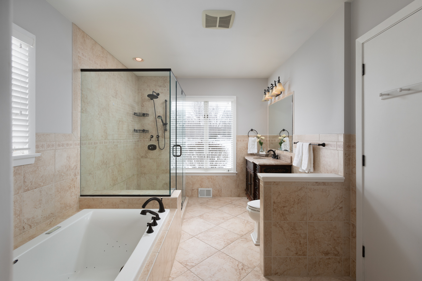 6N158 Sulky Road Wayne, IL 60184 - Photo 23 of 35 a bathroom with a bathtub and a shower