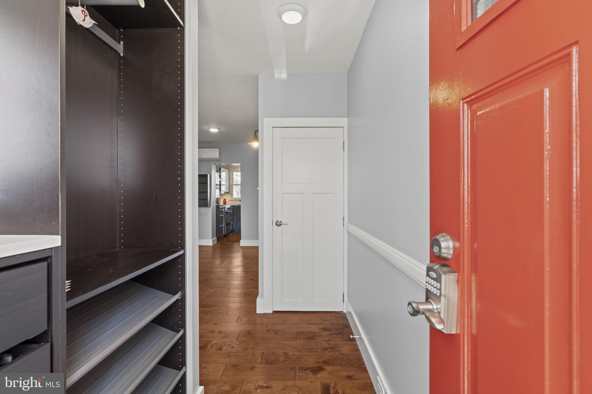 2173 East Hagert Street Philadelphia, PA 19125 - Photo 3 of 23 a view of a hallway with wooden floor and entryway