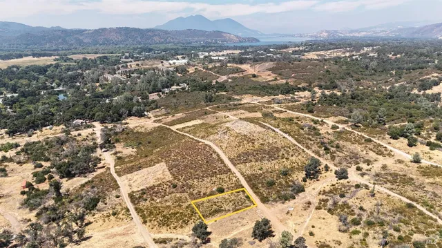 a view of city and mountain