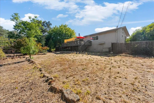 a view of a street with houses