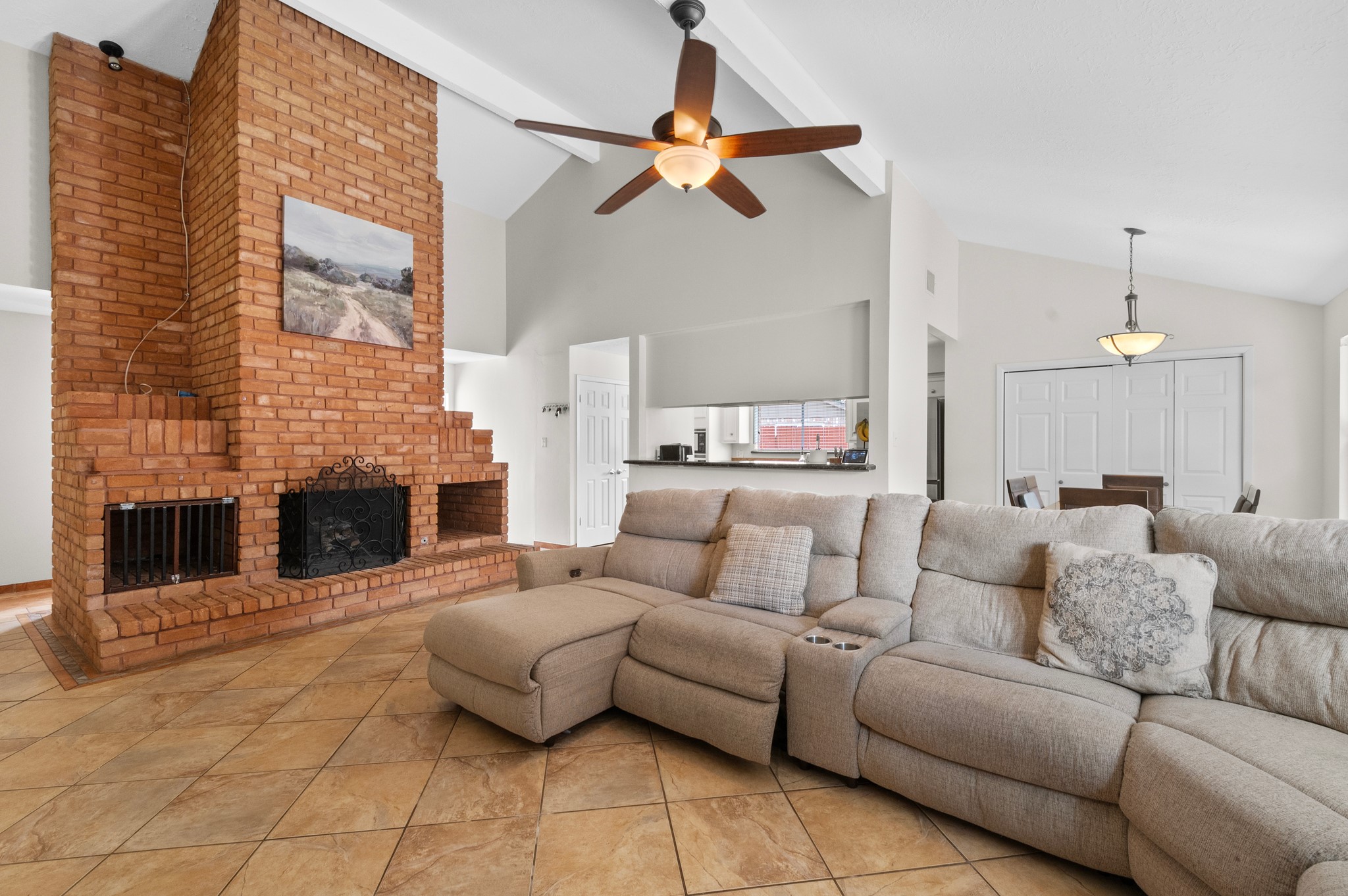 706 Geronimo Court Katy, TX 77450 - Photo 6 of 29 a living room with furniture and a fireplace