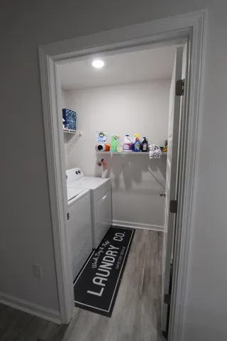 a room with storage and utility