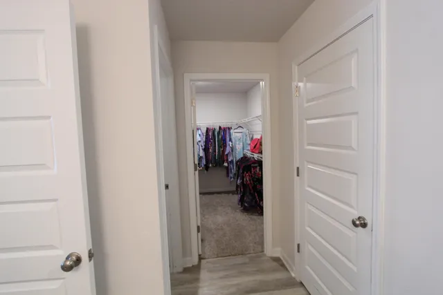 a view of a closet