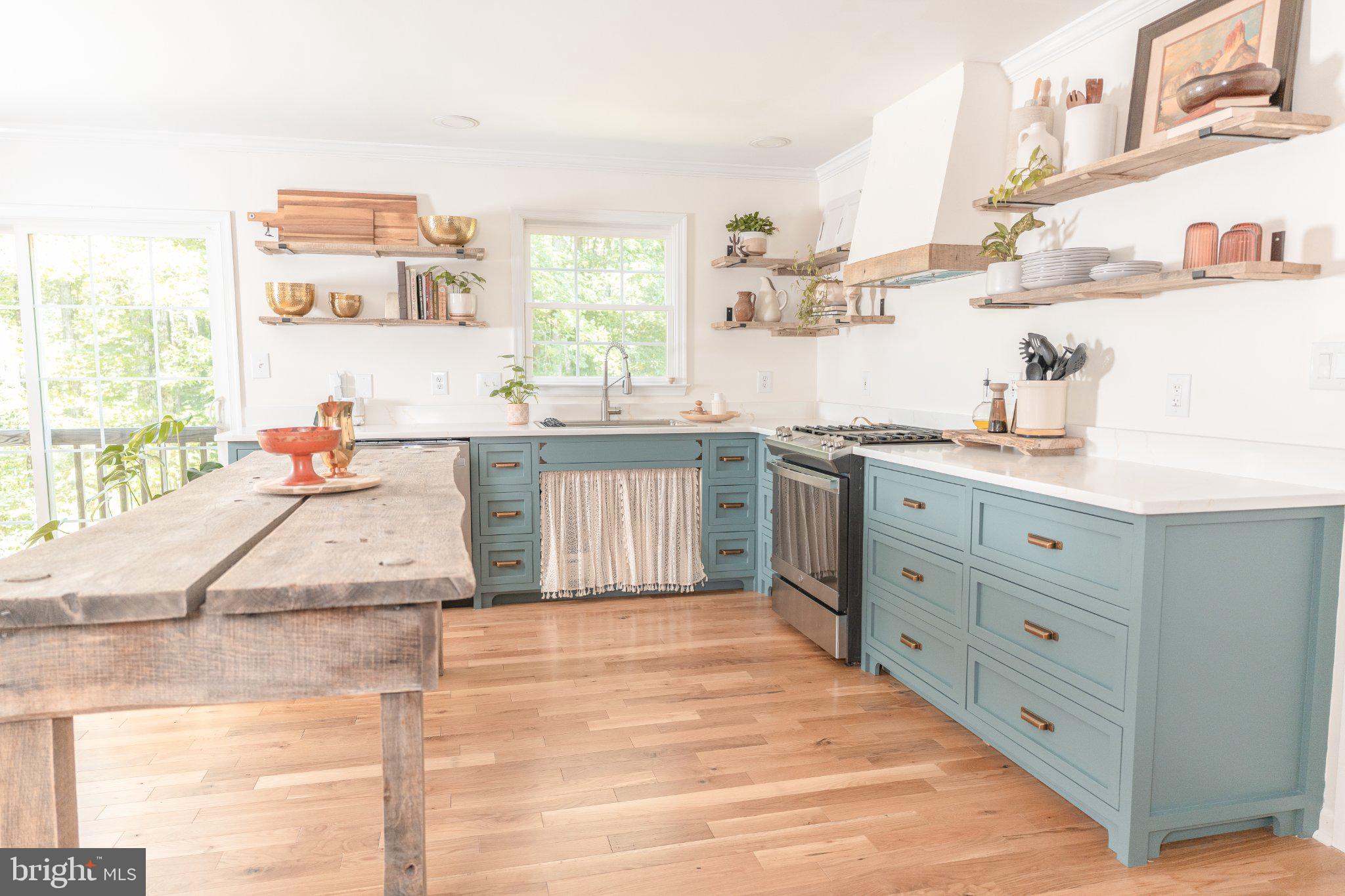 Charming kitchen with rustic elegance.