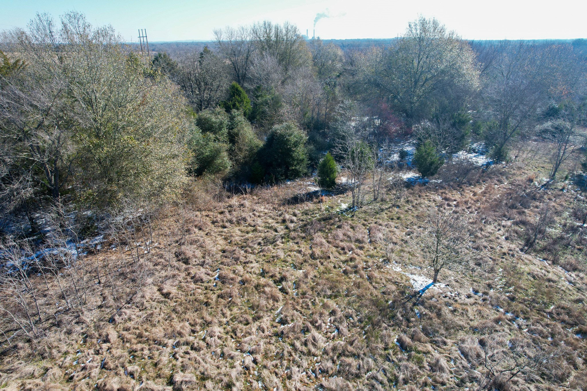1 Prairie Grove Road Bremond, TX 76629 - Photo 15 of 24 a view of a dry yard with trees in the background