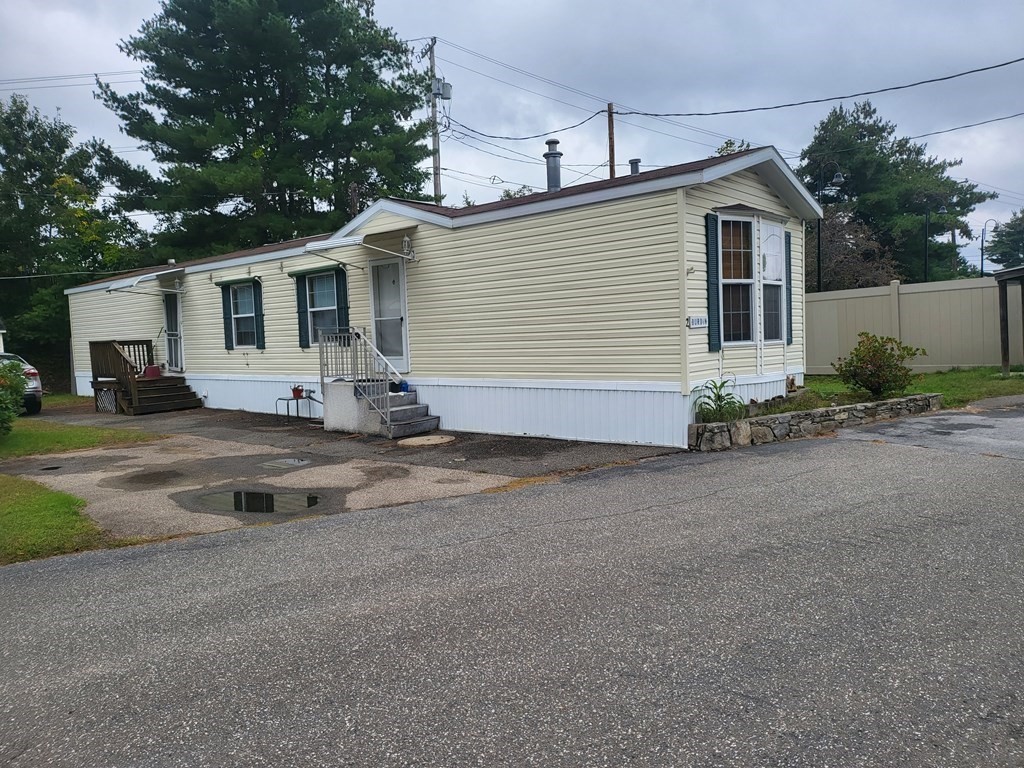 a view of a house with a patio