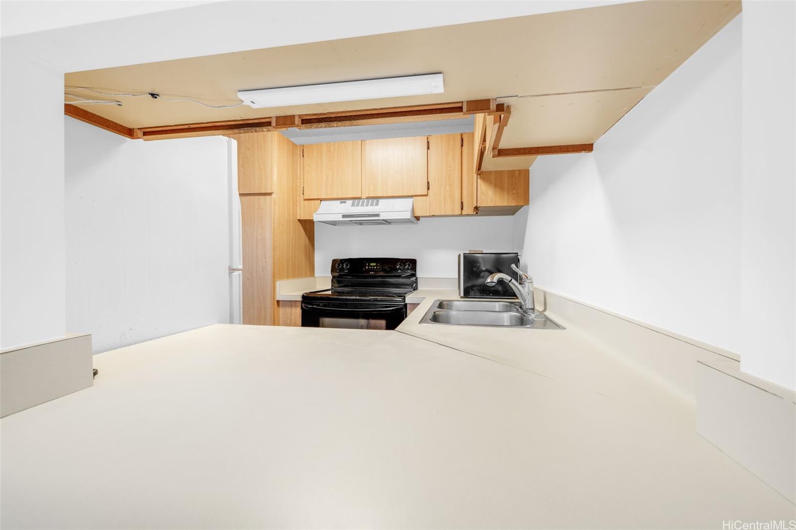 1820 Waiola Street Honolulu, HI 96826 - Photo 5 of 17 a kitchen with a refrigerator and a sink