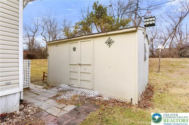 a view of a house with a patio