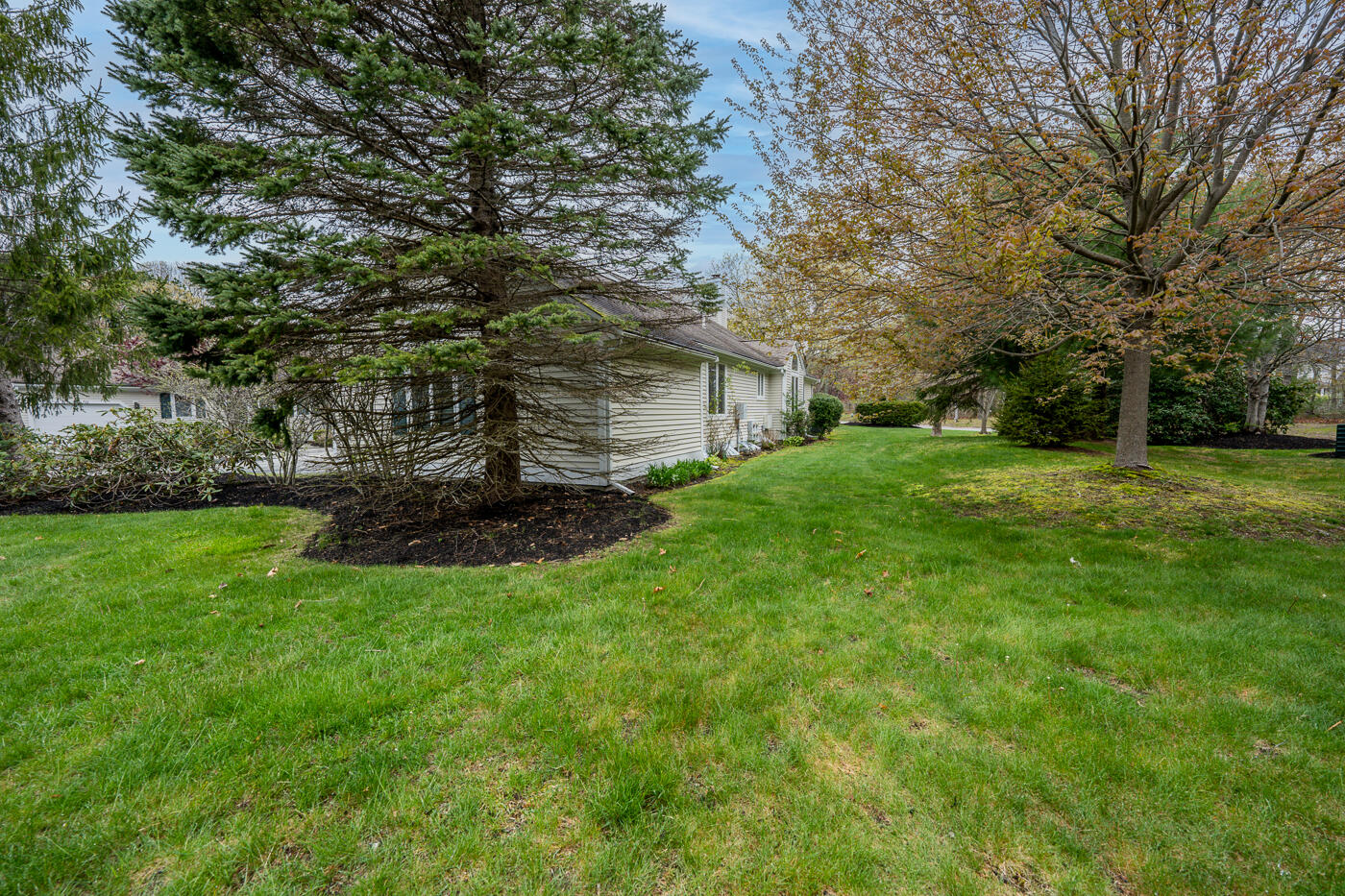 9 Executive Drive Mashpee, MA 02649 - Photo 2 of 15 a view of a backyard with large trees