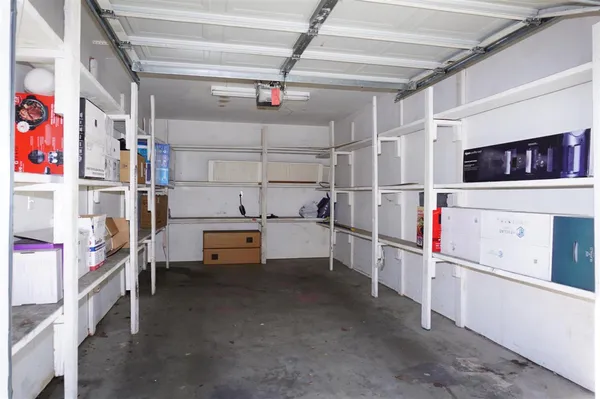 a view of storage and utility room
