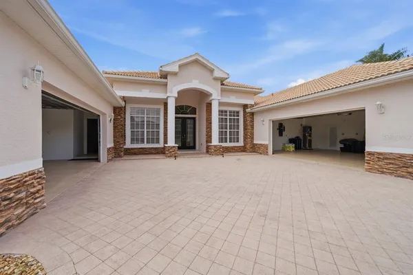 a view of a house with a outdoor space
