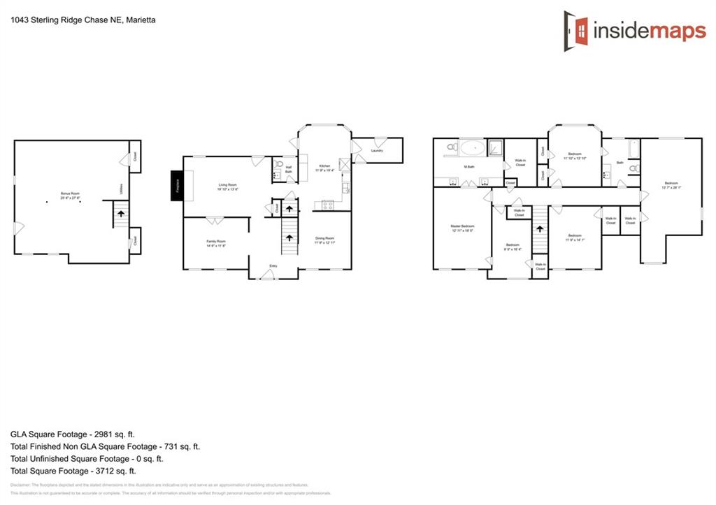 1043 Sterling Ridge Chase Northeast Marietta, GA 30062 - Photo 14 of 14 a picture of floor plan