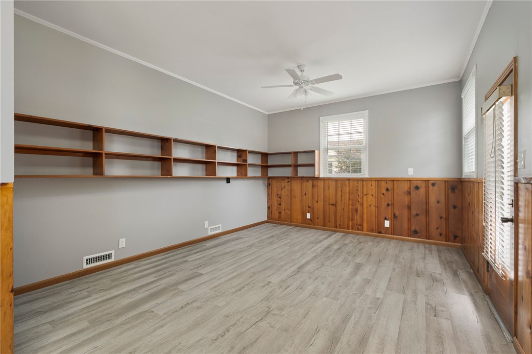 624 Locke Street Alma, AR 72921 - Photo 26 of 32 Multi purpose room featuring light wood-finish flooring and light gray walls